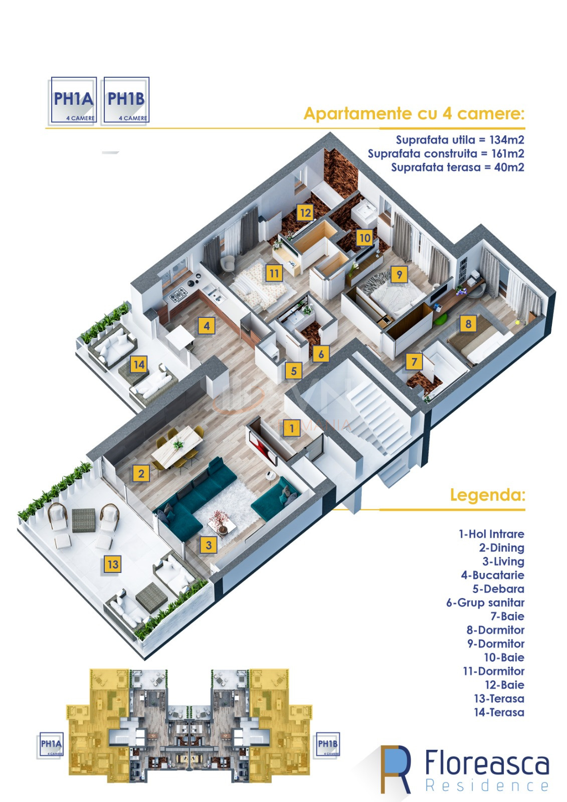 Apartament, 4 camere Bucuresti/Floreasca
