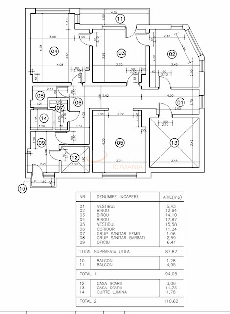 Apartament, 4 camere Bucuresti/Foisorul De Foc