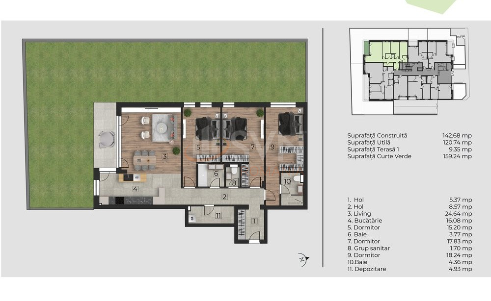 Apartament, 4 camere Bucuresti/Baneasa