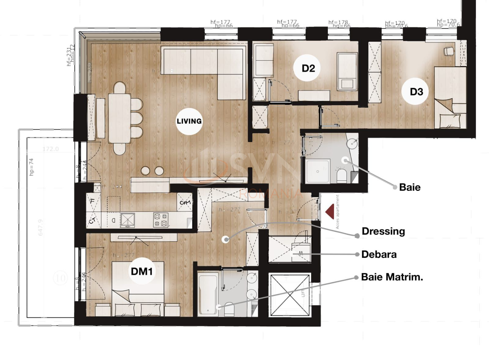 Apartament, 4 camere Bucuresti/Pipera