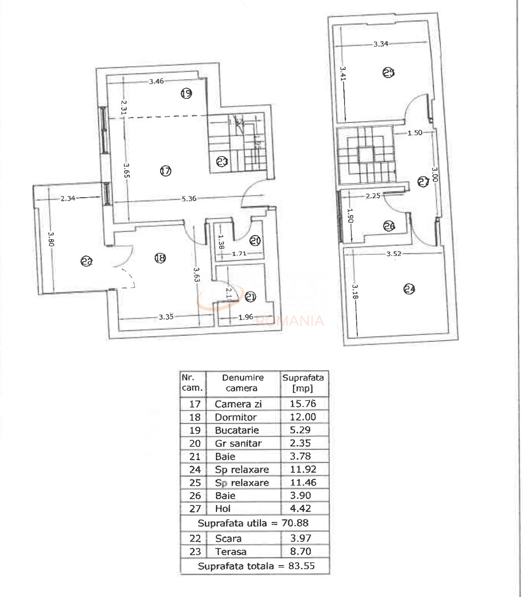 Apartament, 4 camere Bucuresti/Unirii (s3)