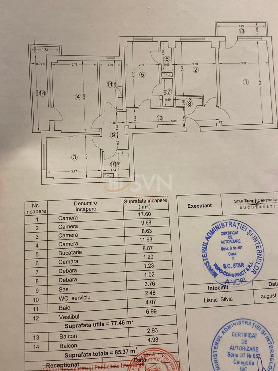 Apartament, 4 camere Bucuresti/Lacul Tei
