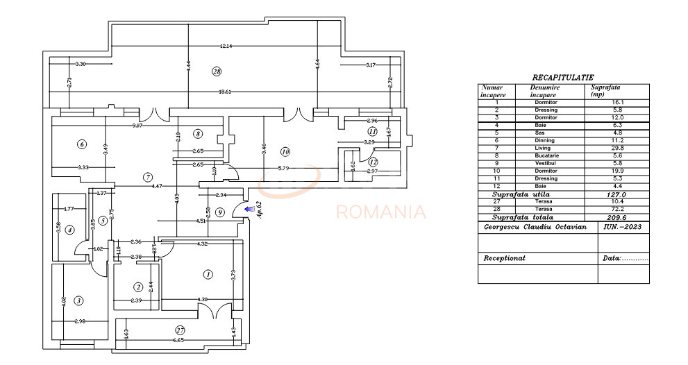 Apartament, 4 camere Bucuresti/Mihai Bravu (s3)