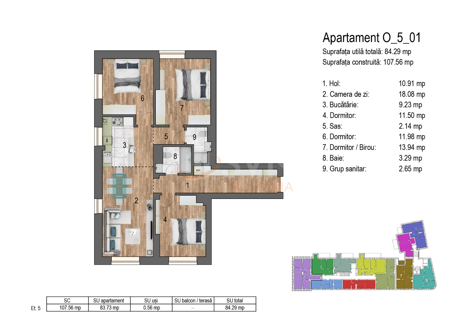 Apartament, 4 camere Bucuresti/Timpuri Noi