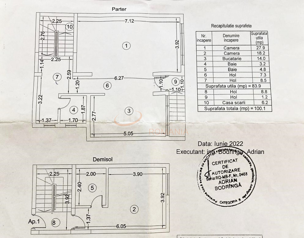 Apartament, 4 camere Bucuresti/Crangasi