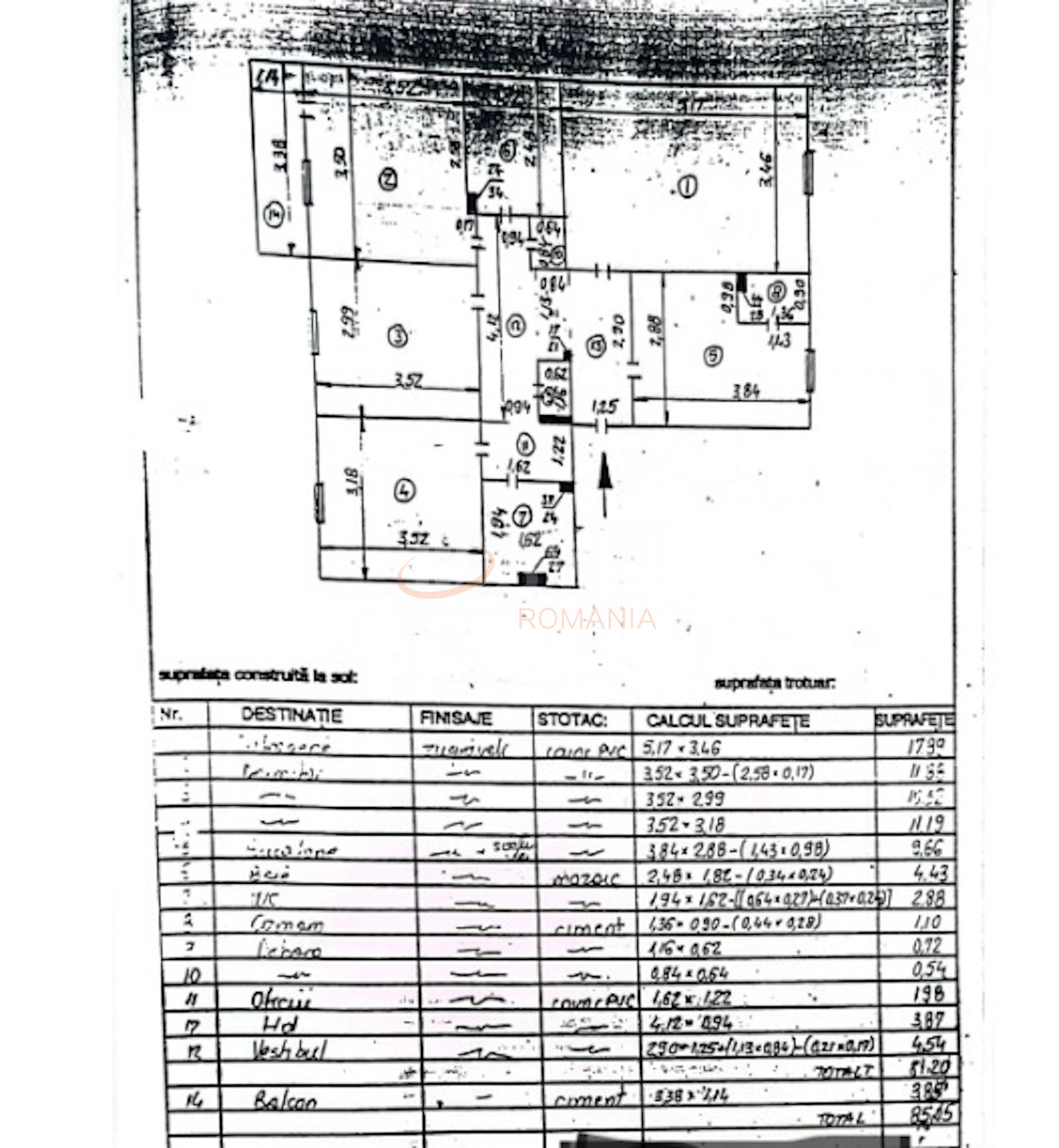 Apartament, 4 camere Bucuresti/Crangasi