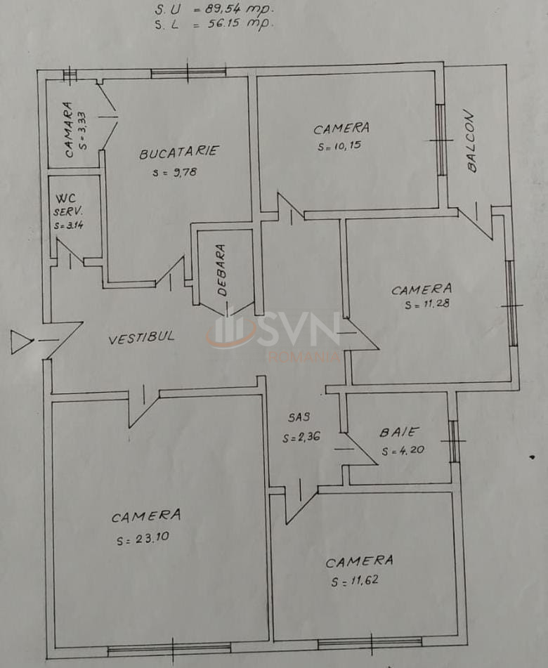Apartament, 4 camere Bucuresti/Calea Calarasilor