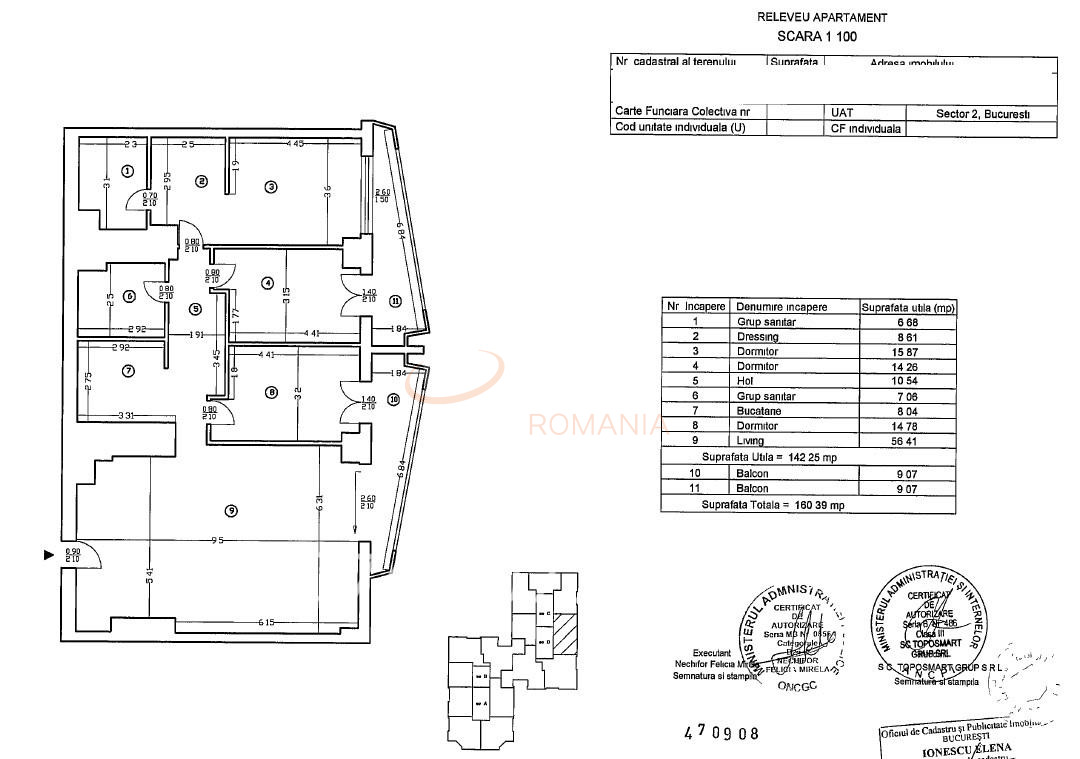 Apartament, 4 camere Bucuresti/Barbu Vacarescu