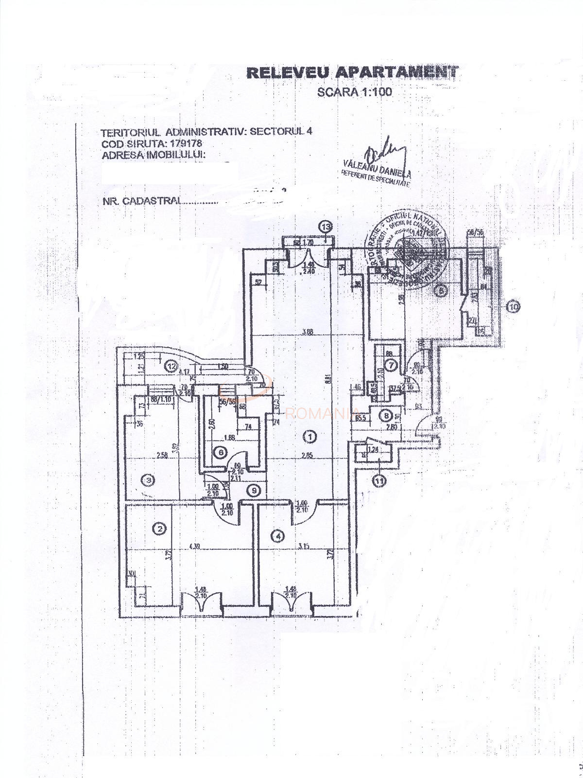 Apartament, 4 camere Bucuresti/Unirii (s3)