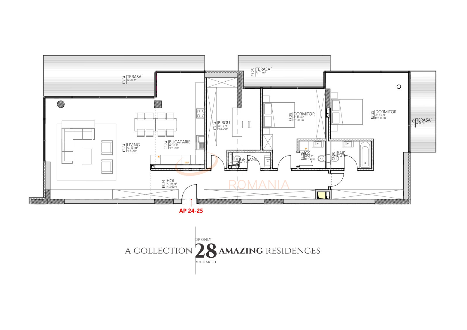 Apartament, 4 camere Bucuresti/Floreasca