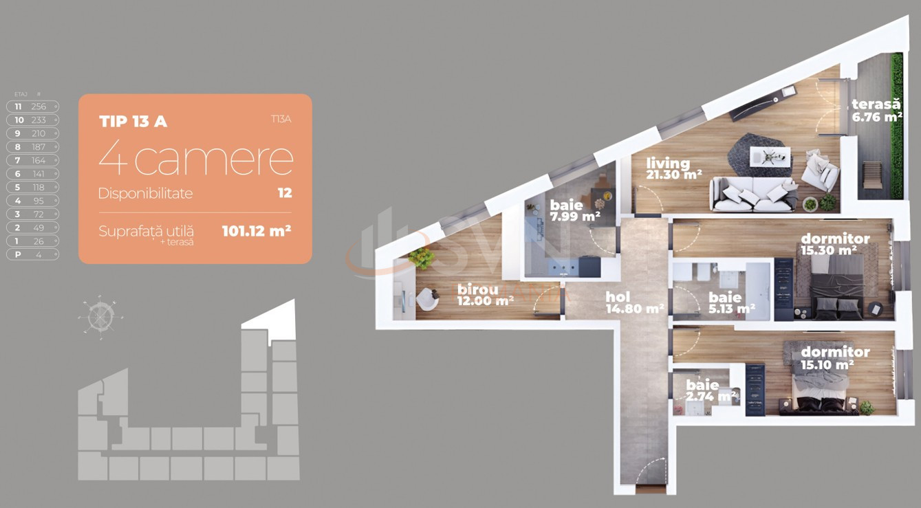 Apartament, 4 camere Bucuresti/Titan