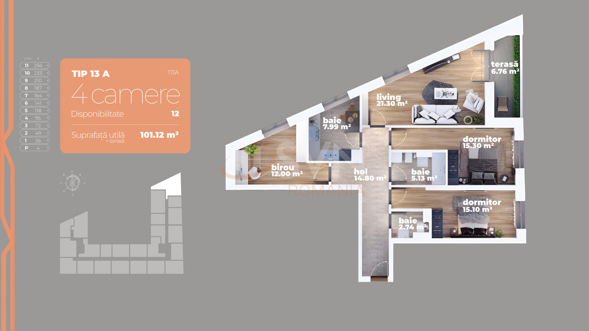 Apartament, 4 camere Bucuresti/Titan