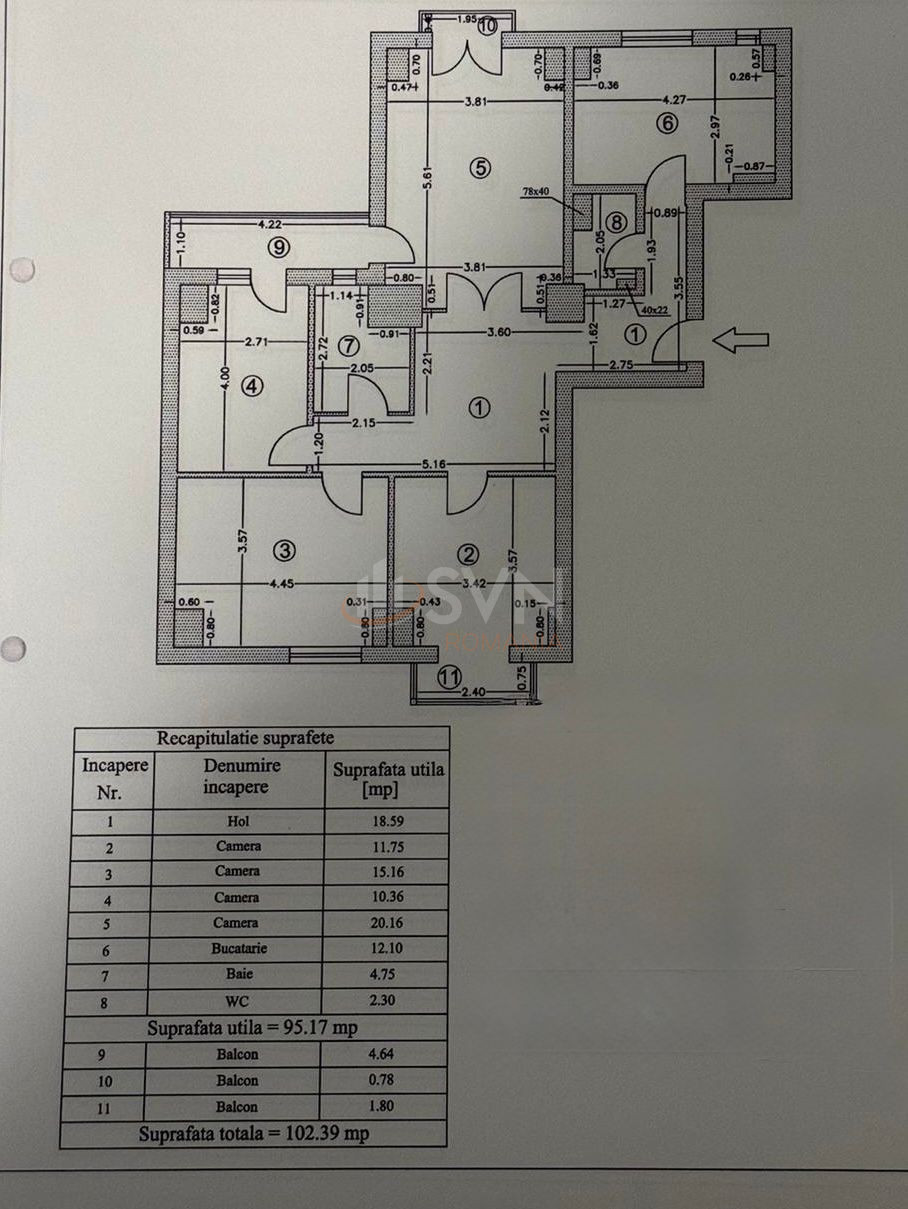 Apartament, 4 camere Bucuresti/Octavian Goga
