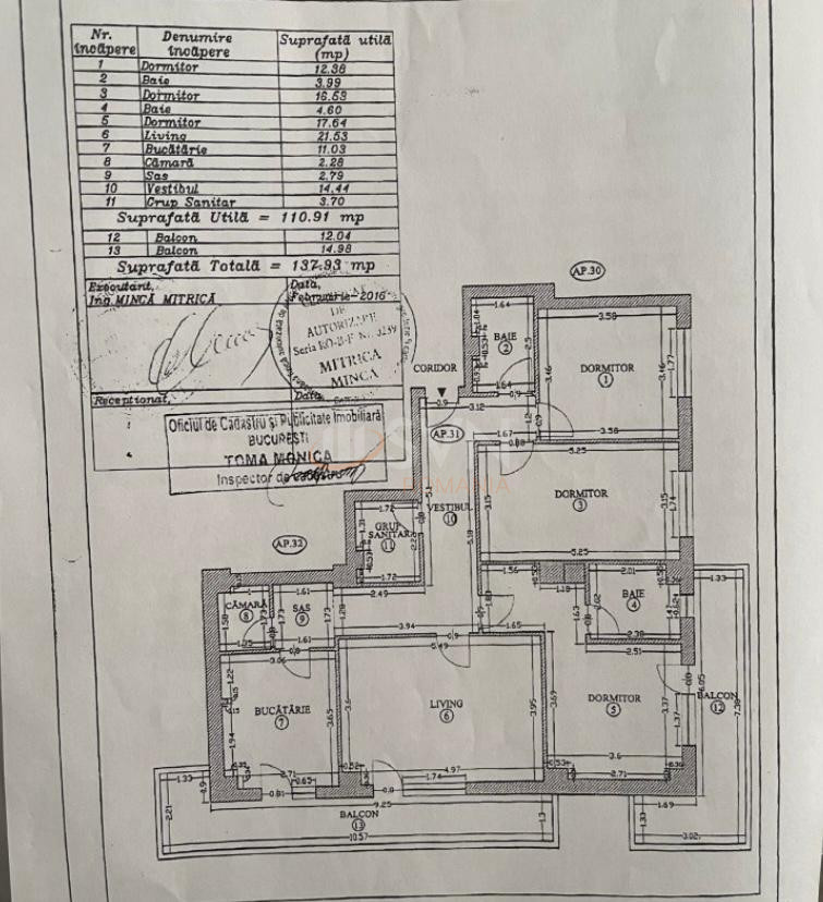 Apartament, 4 camere Bucuresti/Baneasa