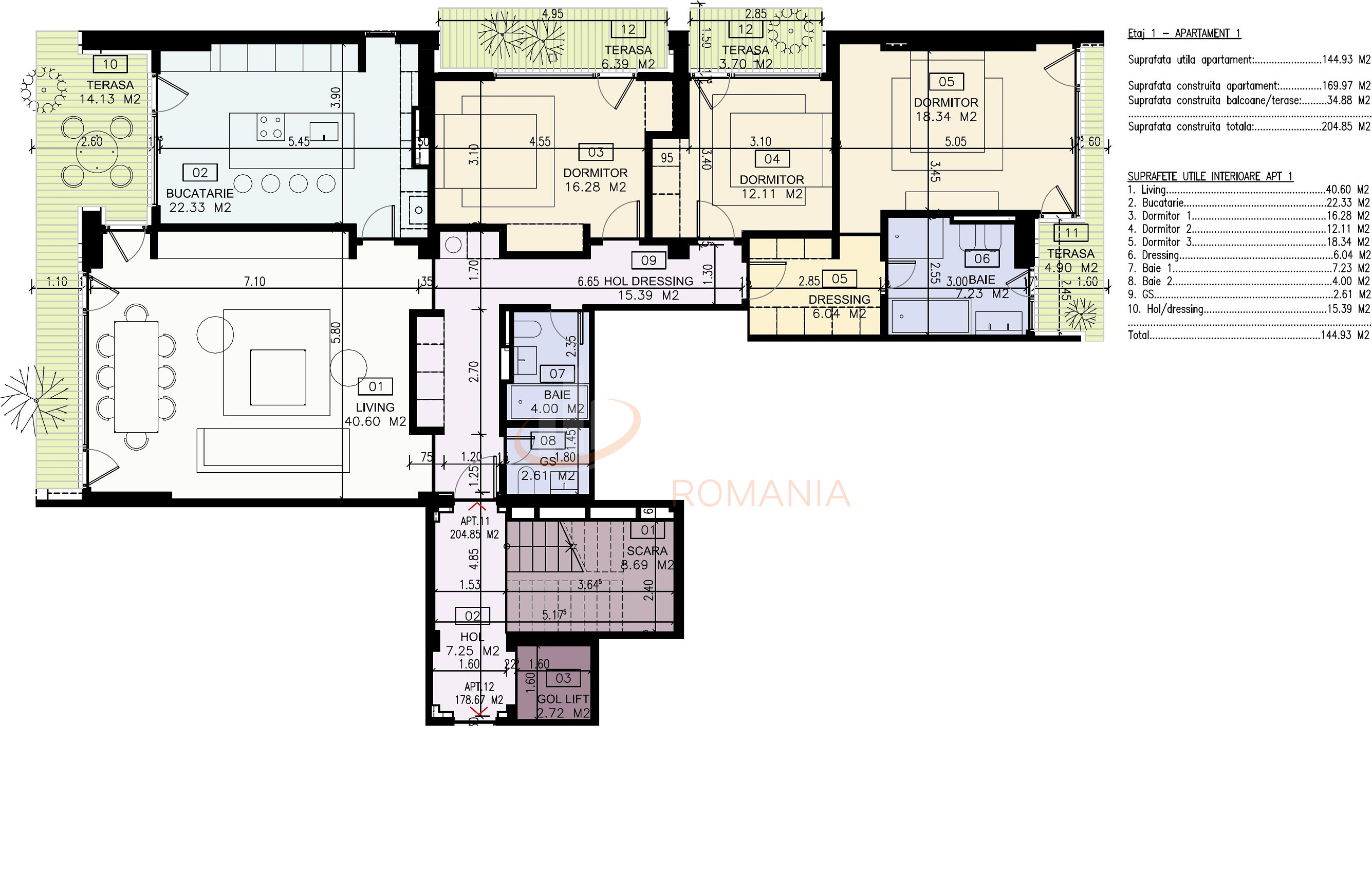 Apartament, 4 camere Bucuresti/Aviatorilor