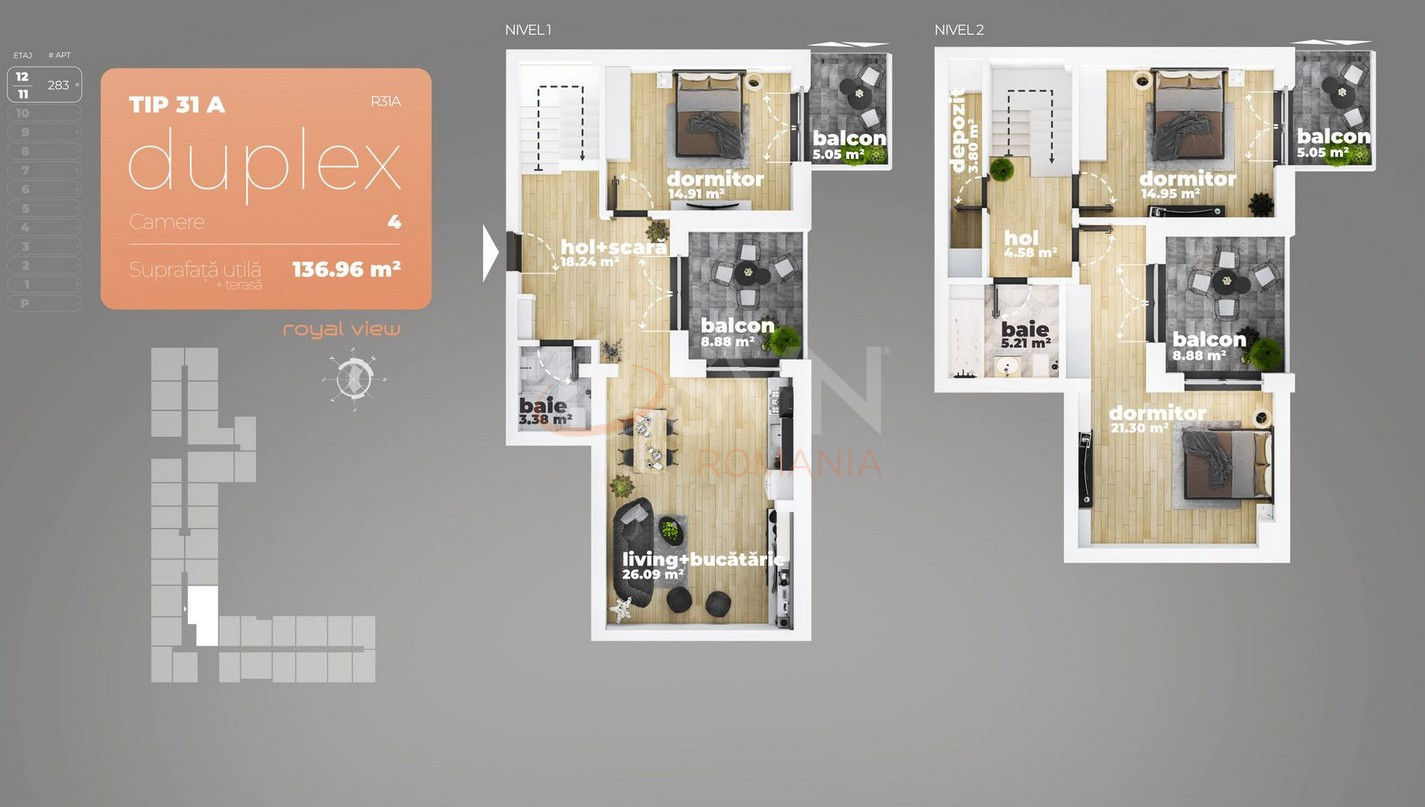 Apartament, 4 camere Bucuresti/Berceni