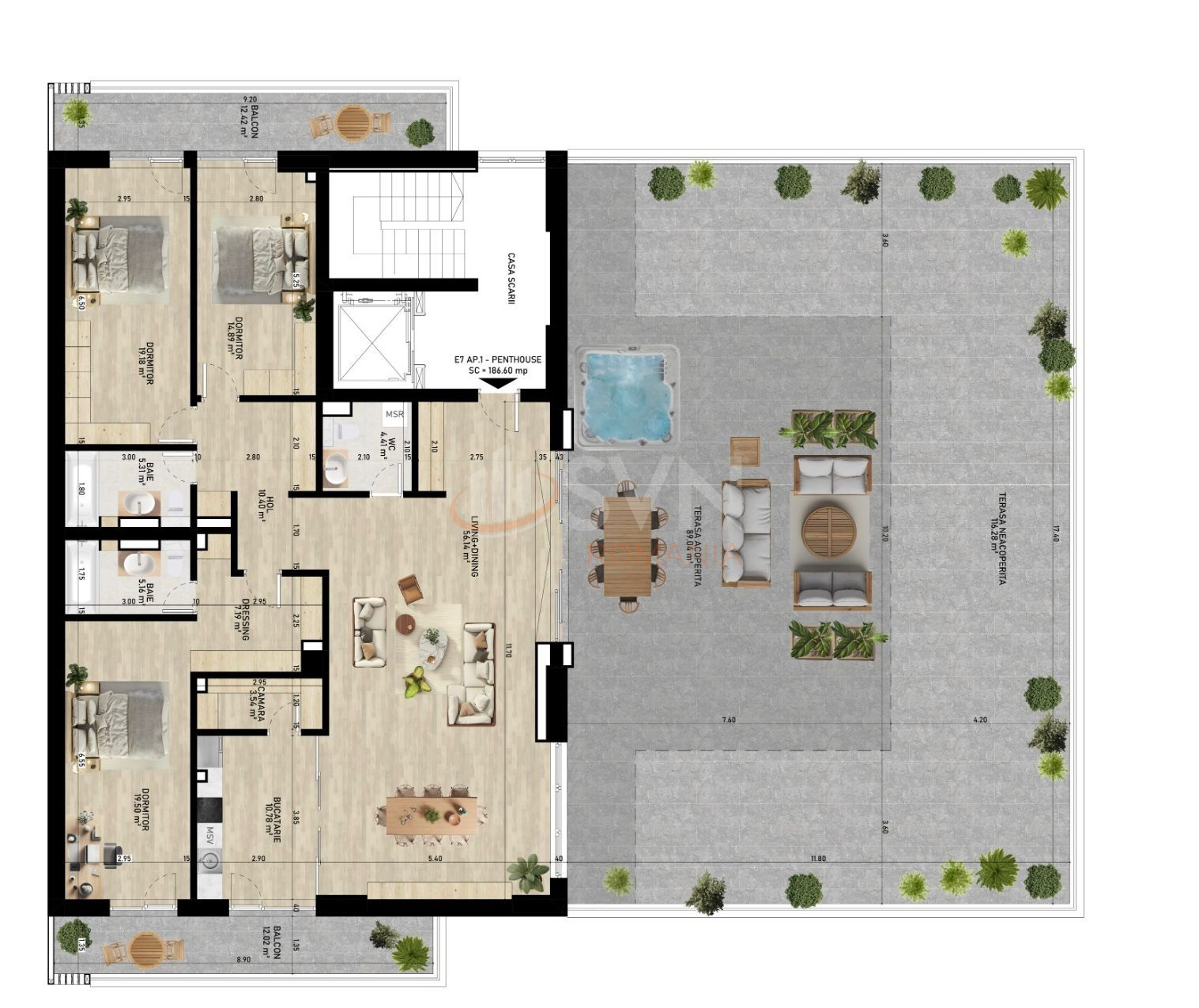 Apartament, 4 camere Bucuresti/Pipera