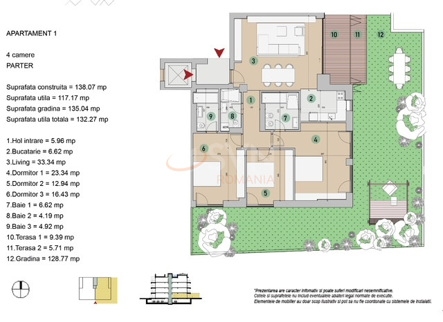Apartament, 4 camere Bucuresti/Pipera