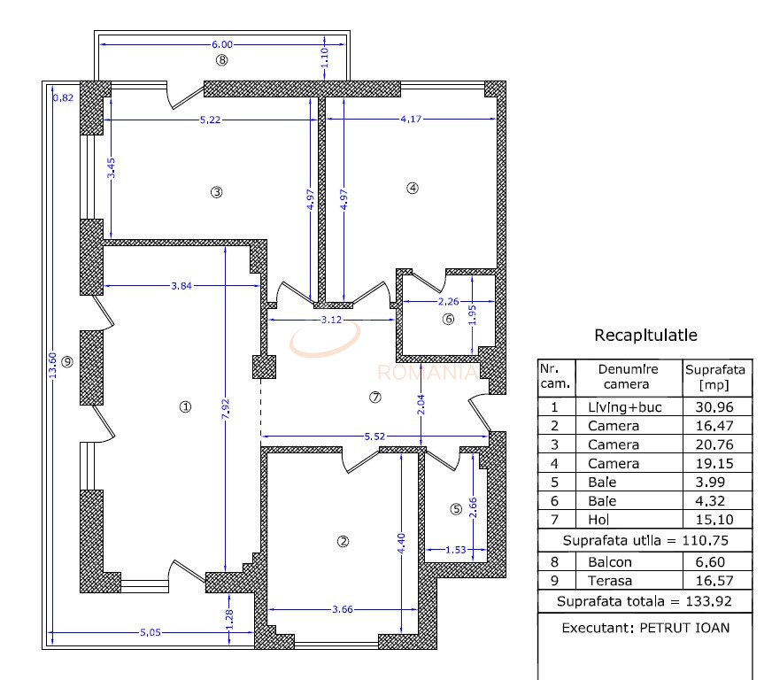 Apartament, 4 camere Bucuresti/Sisesti