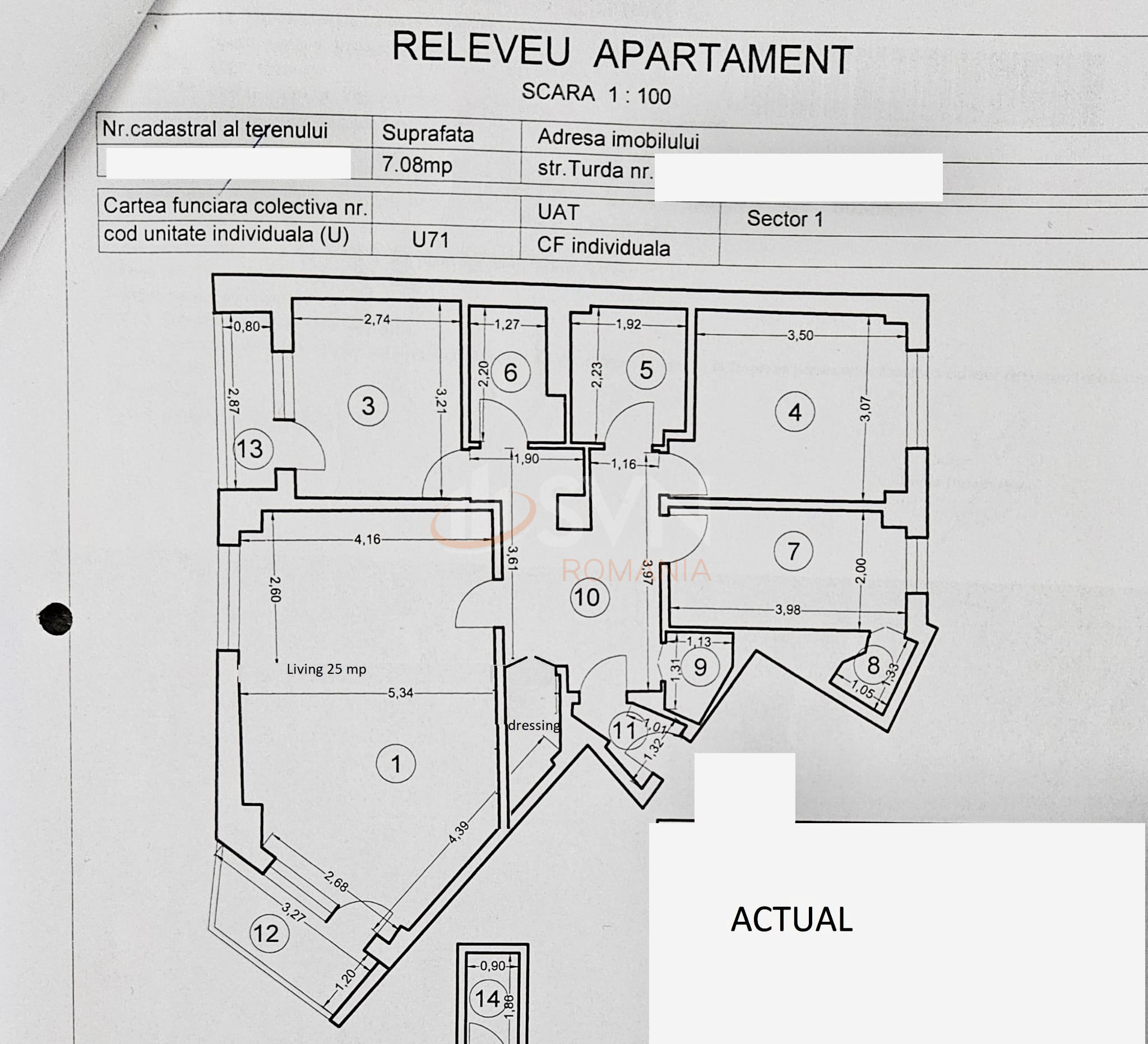 Apartament, 4 camere Bucuresti/Turda