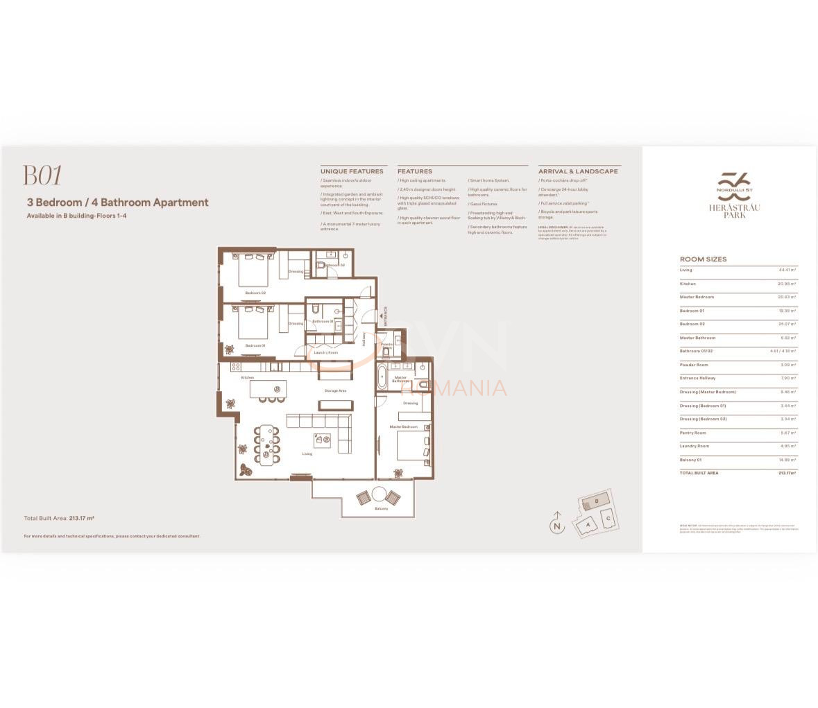 Apartament, 4 camere Bucuresti/Herastrau