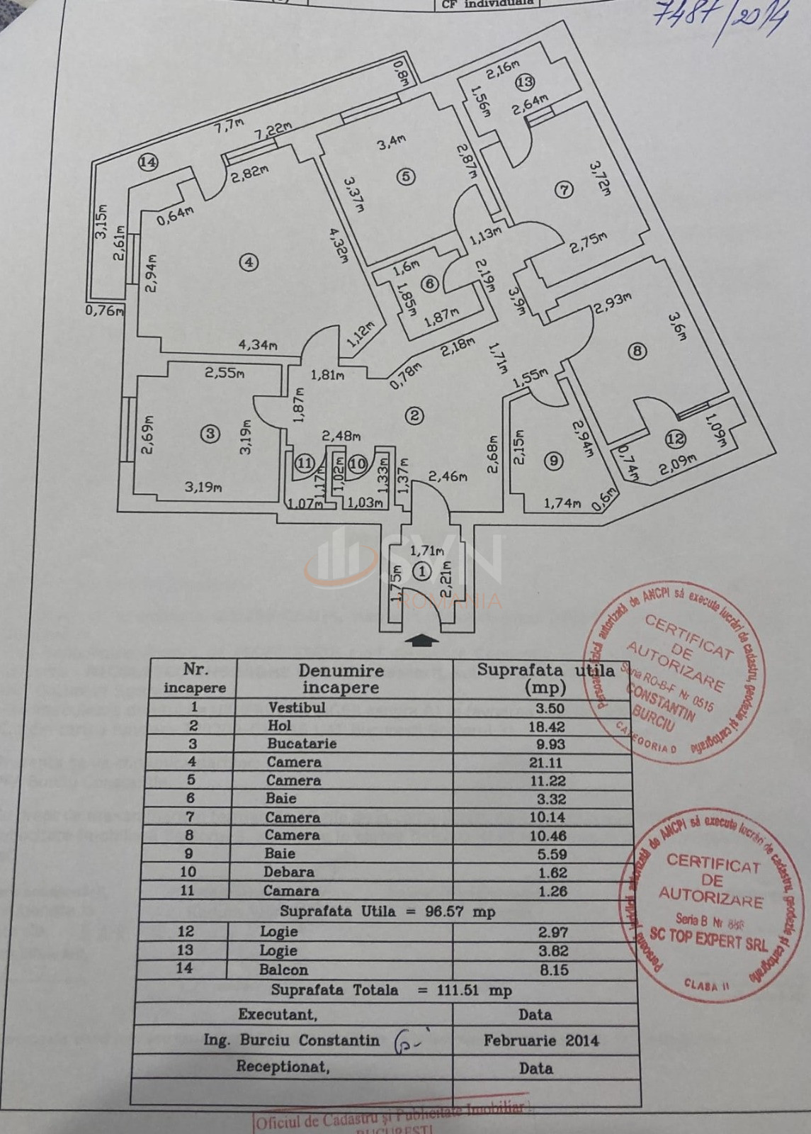Apartament, 4 camere Bucuresti/P-ta Universitatii