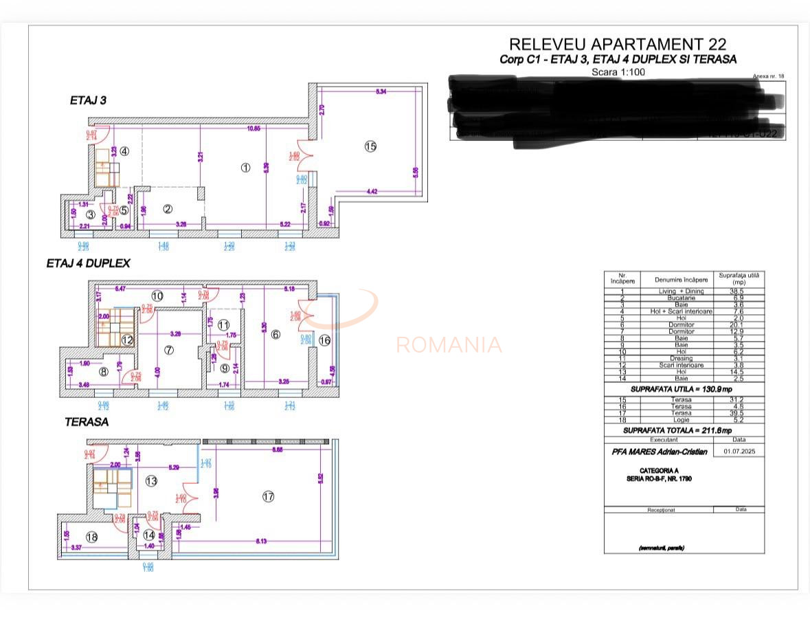 Apartament, 4 camere Bucuresti/Pipera