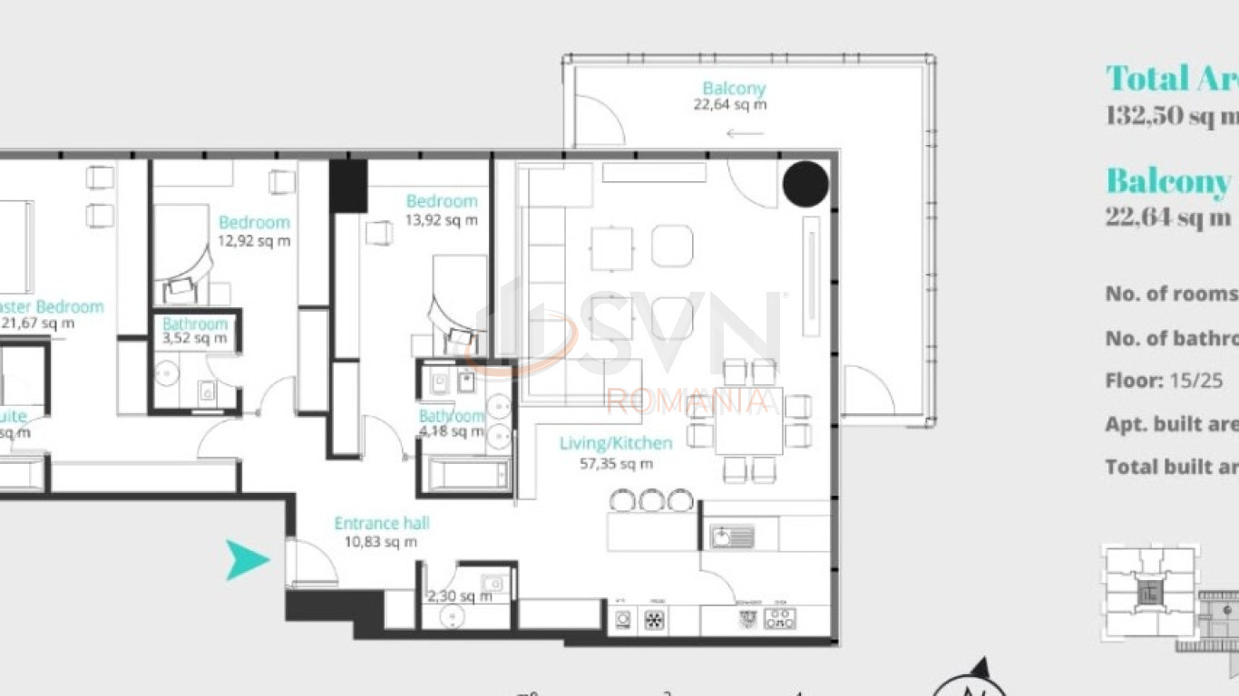Apartament, 4 camere Bucuresti/Floreasca