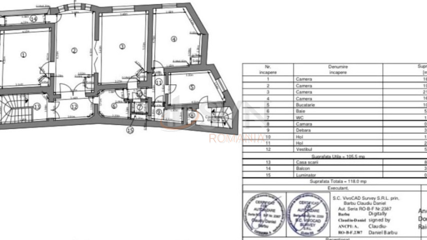 Apartament, 4 camere Bucuresti/Universitate