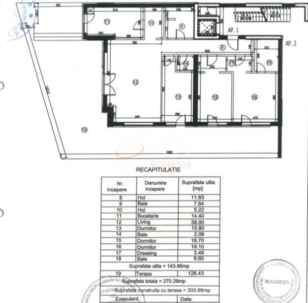 Apartament, 4 camere Bucuresti/Aviatorilor