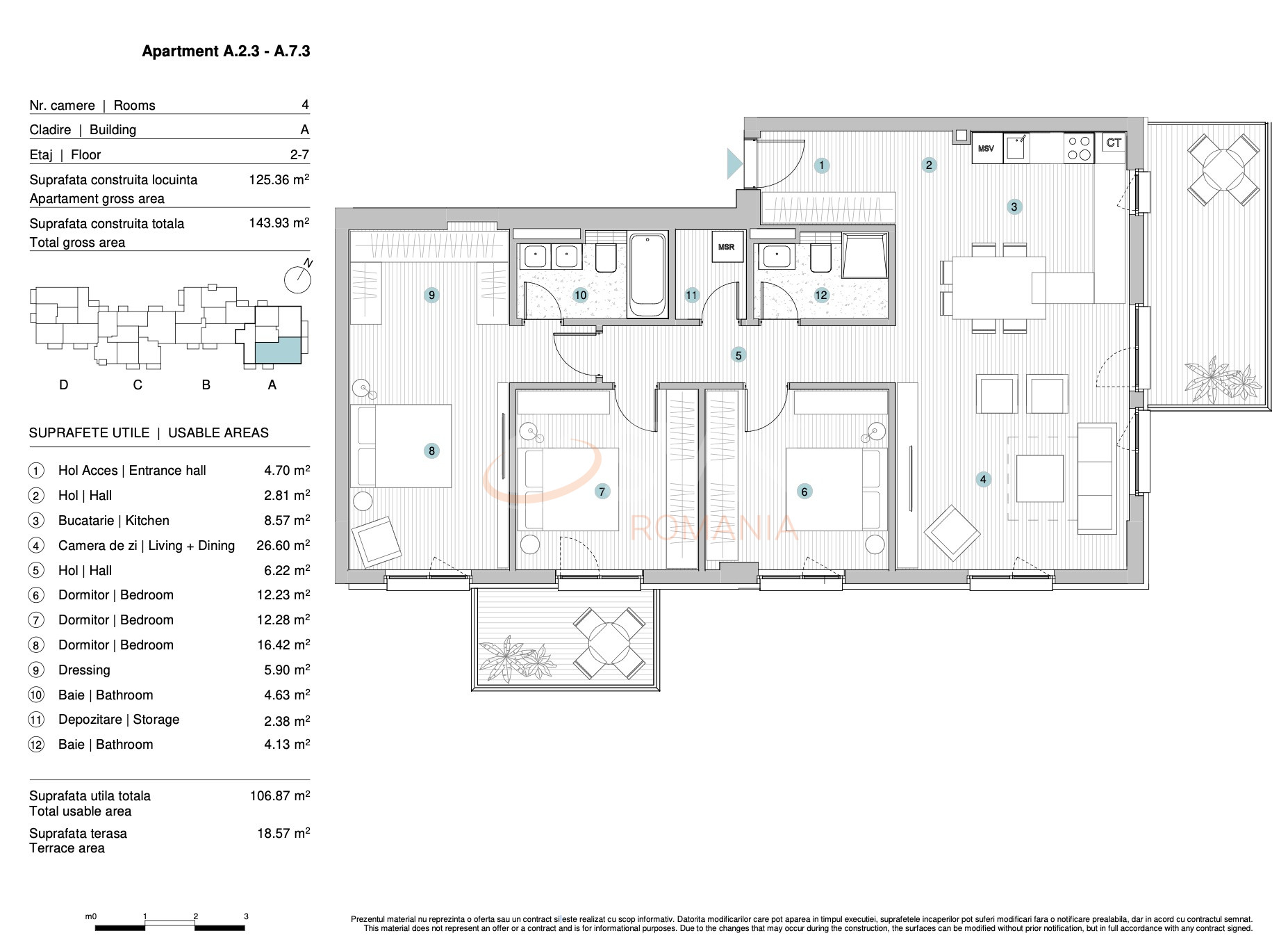 Apartament, 4 camere Bucuresti/Straulesti