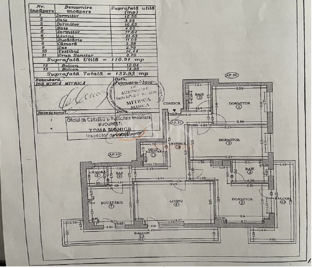 Apartament, 4 camere Bucuresti/Sisesti