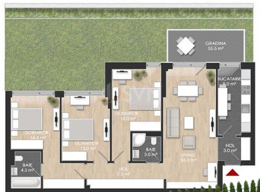 Apartament, 4 camere Bucuresti/Bucurestii Noi