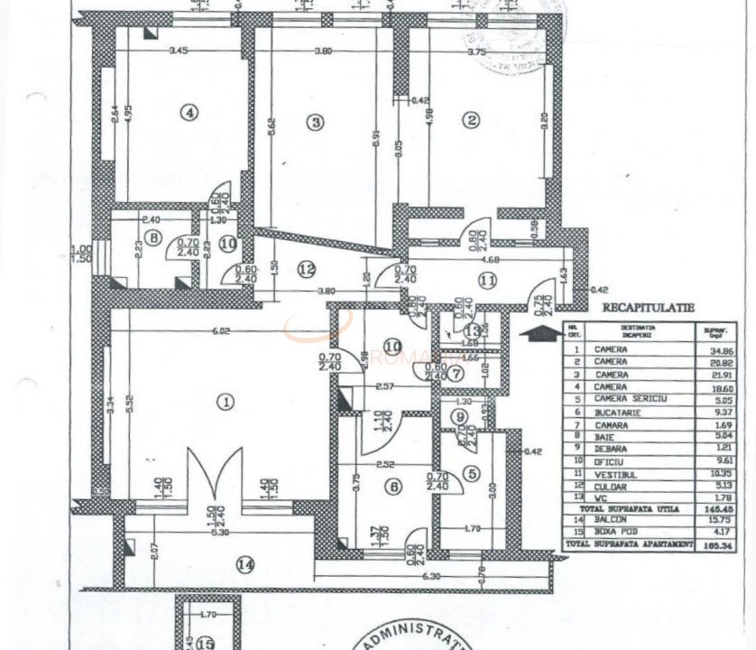 Apartament, 4 camere Bucuresti/Universitate (s1)