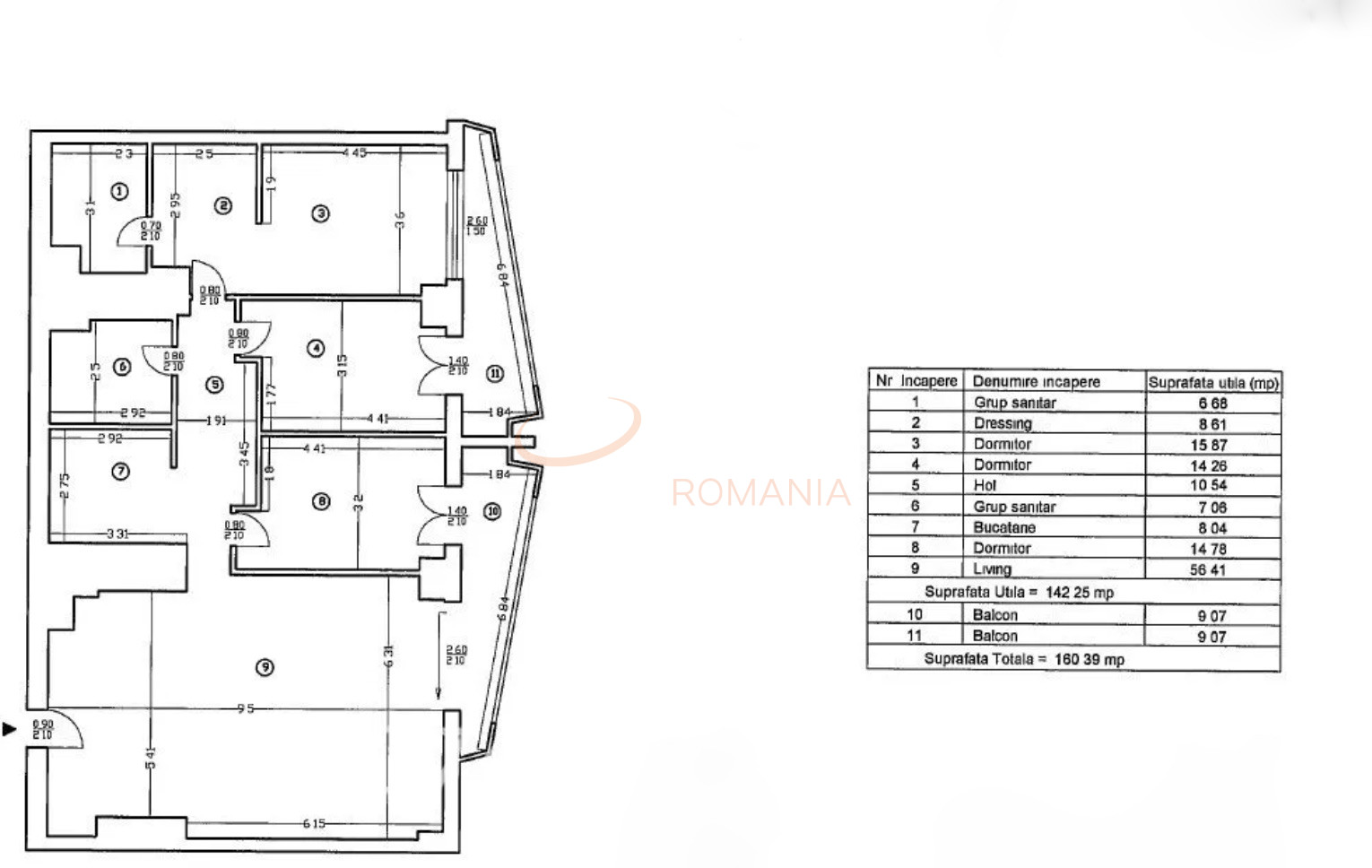 Apartament, 4 camere Bucuresti/Barbu Vacarescu
