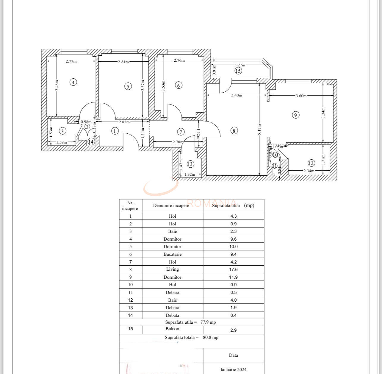Apartament, 4 camere Bucuresti/Iancului