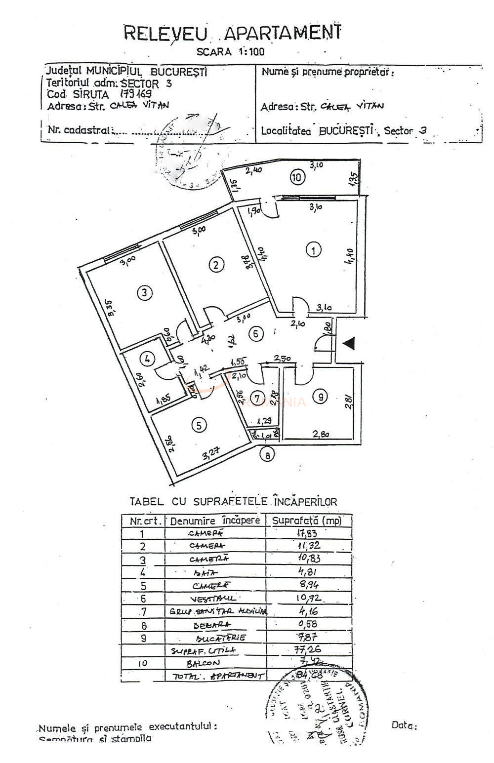 Apartament, 4 camere Bucuresti/Vitan