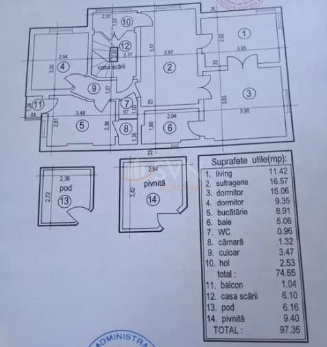 Apartament, 4 camere Bucuresti/Titulescu