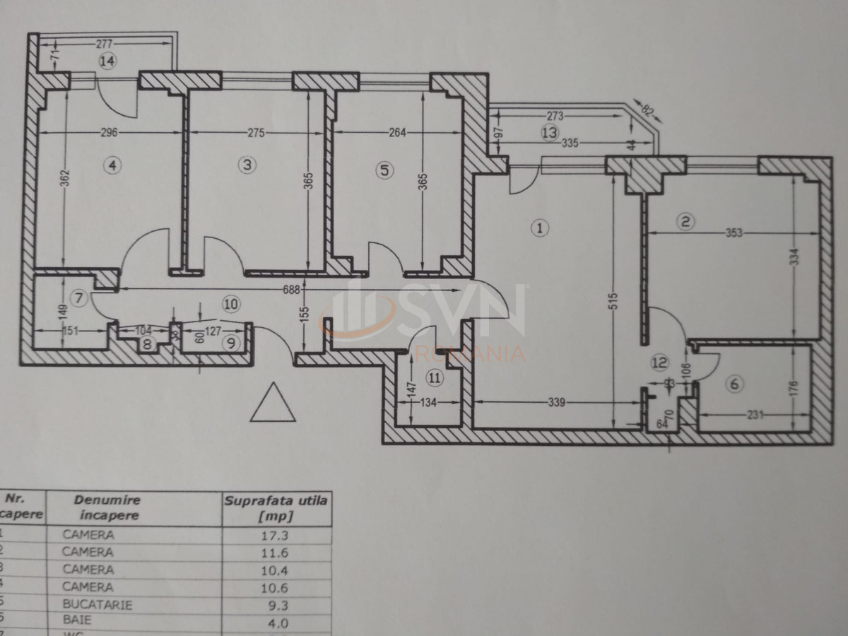 Apartament, 4 camere Bucuresti/Dacia
