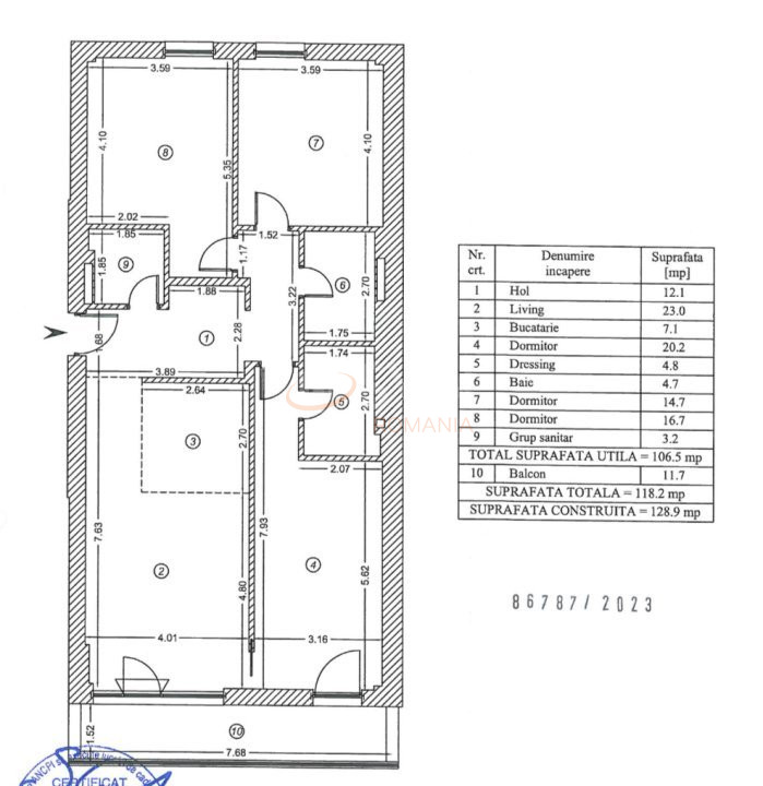 Apartament, 4 camere Bucuresti/Timpuri Noi