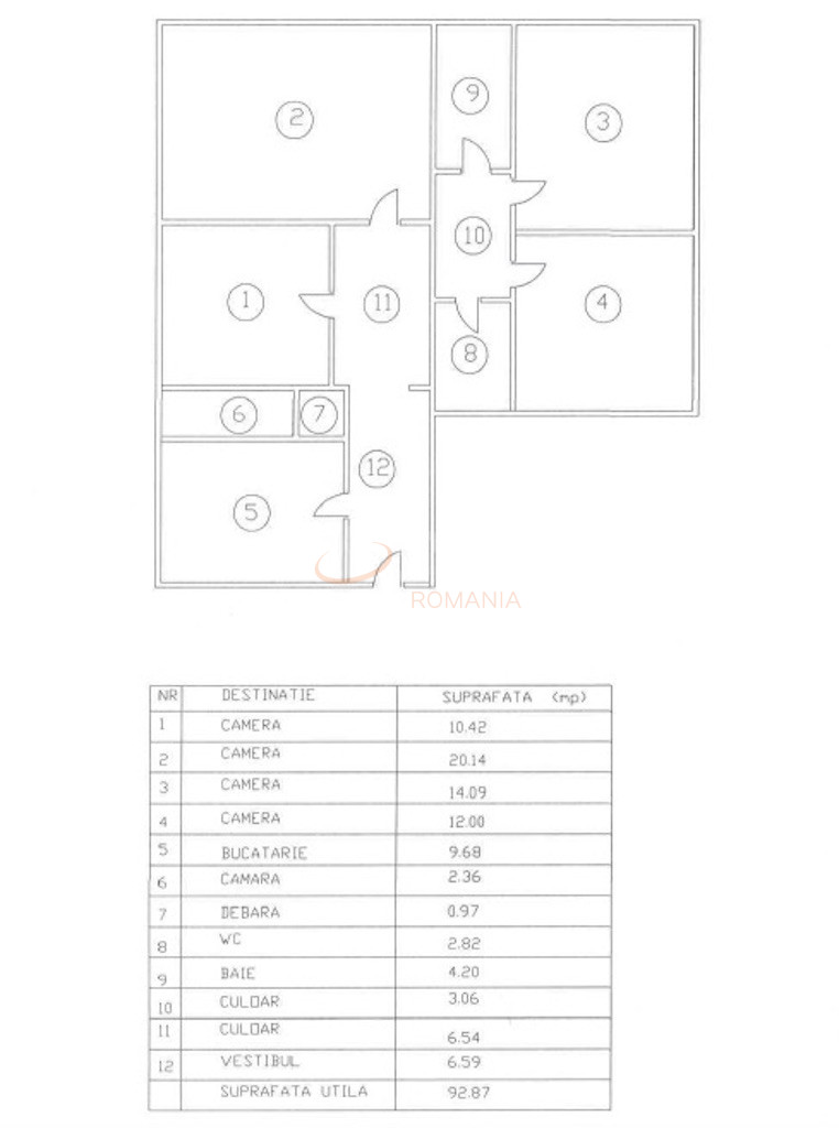 Apartament, 4 camere Bucuresti/Nerva Traian