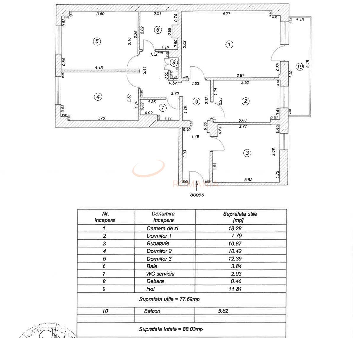 Apartament, 4 camere Constanta/Inel I