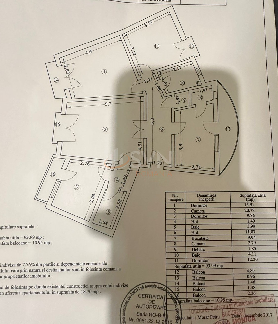 Apartament, 4 camere Bucuresti/Piata Unirii (s3)