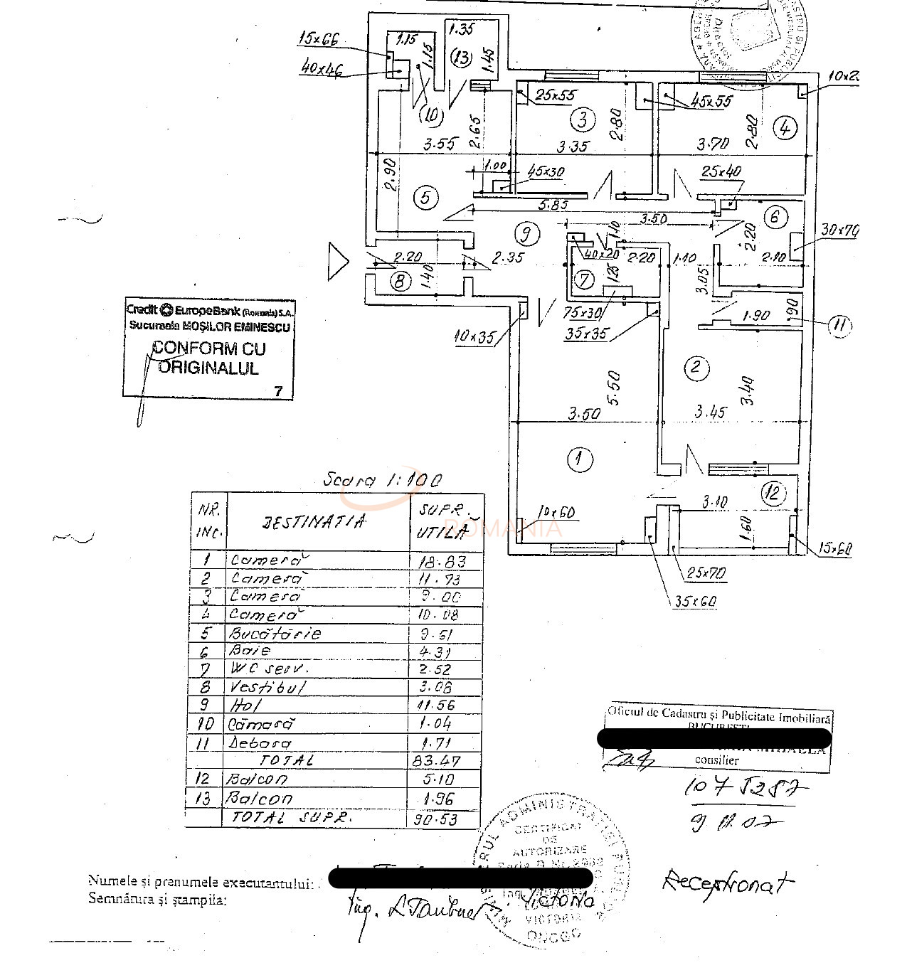 Apartament, 4 camere Bucuresti/Chisinau