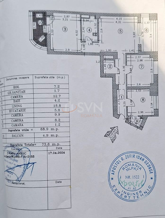 Apartament, 4 camere Bucuresti/Dacia