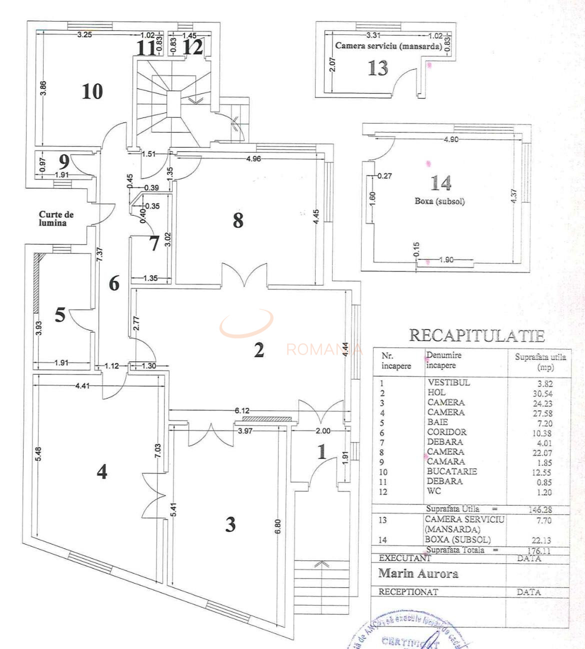 Apartament, 4 camere Bucuresti/Armeneasca