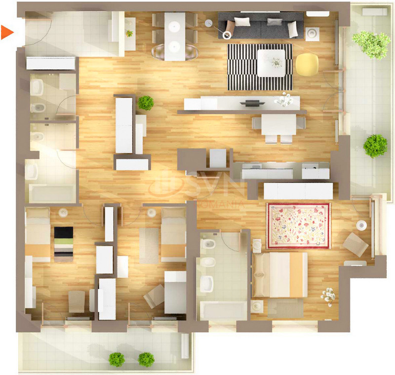 Apartament, 4 camere Bucuresti/Baneasa