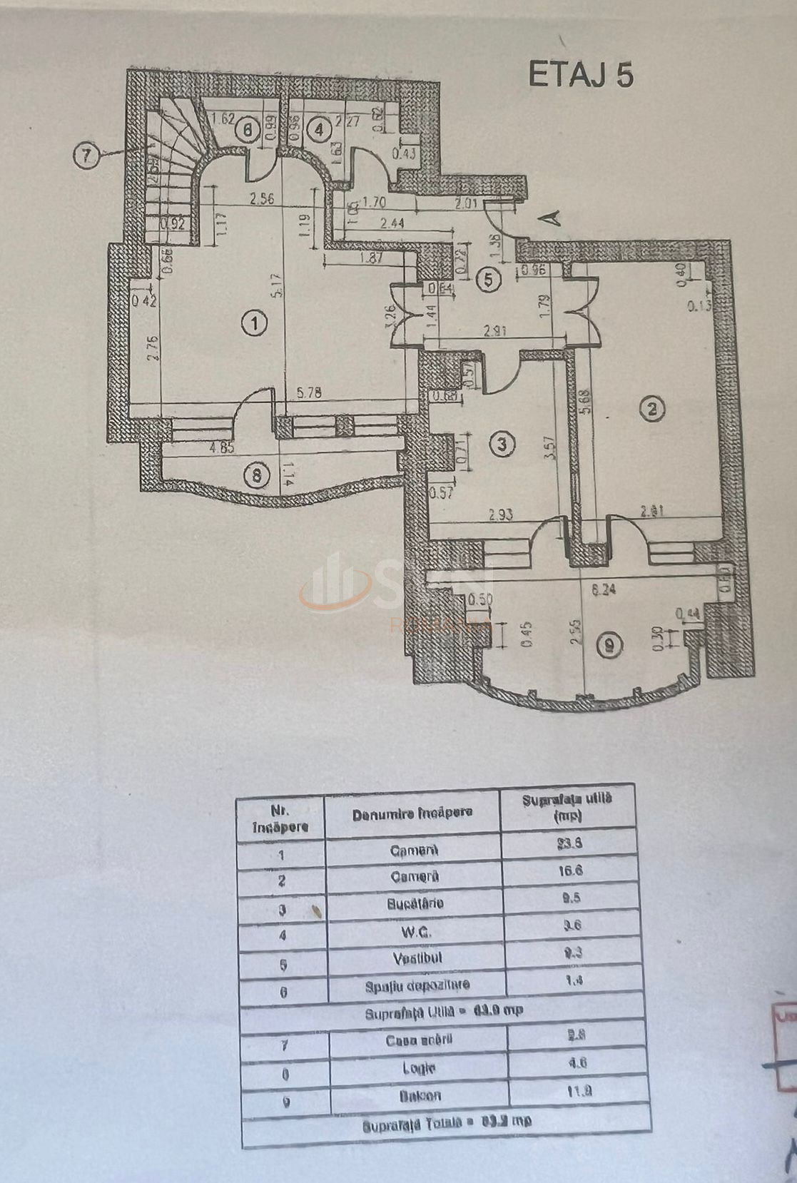 Apartament, 5 camere Bucuresti/Unirii (s3)