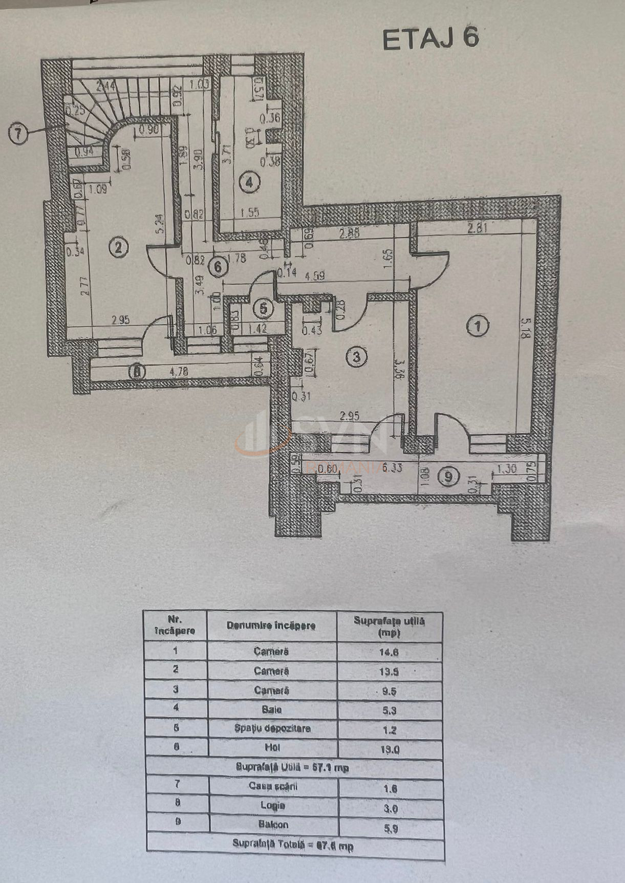 Apartament, 5 camere Bucuresti/Unirii (s3)