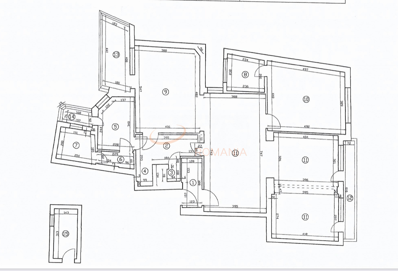 Apartament, 5 camere Bucuresti/Armeneasca